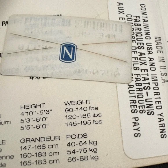 Nordstrom and DKNY black tights- the Nordstrom brand is ribbed- Pack of 2 - Picture 4 of 5